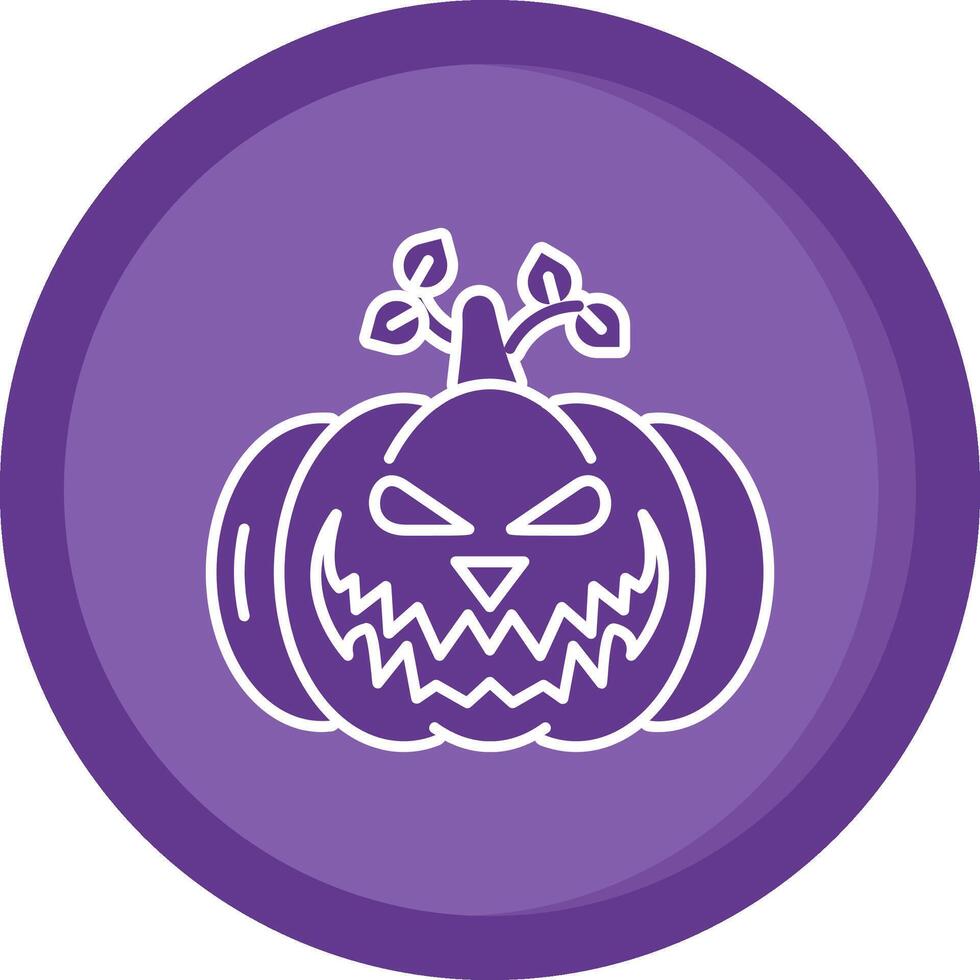 calabaza sólido púrpura circulo icono vector