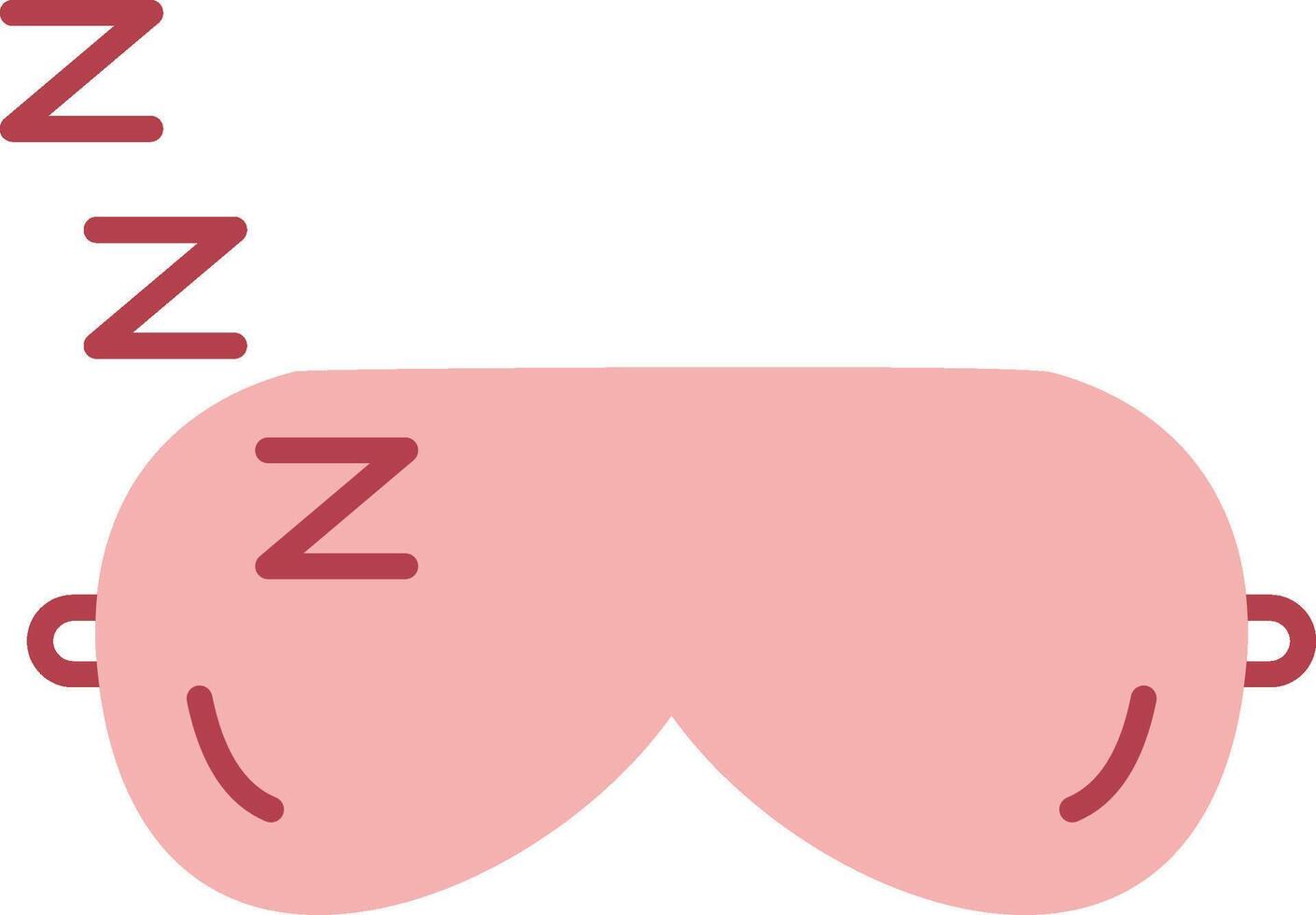 Sleeping Mask Solid Two Color Icon vector