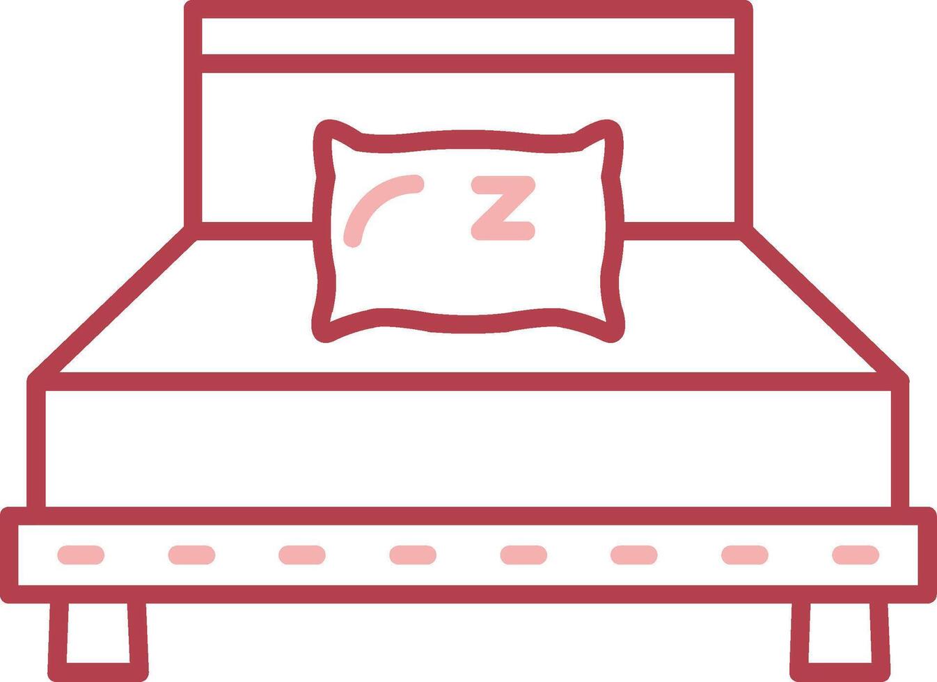 almohada sólido dos color icono vector