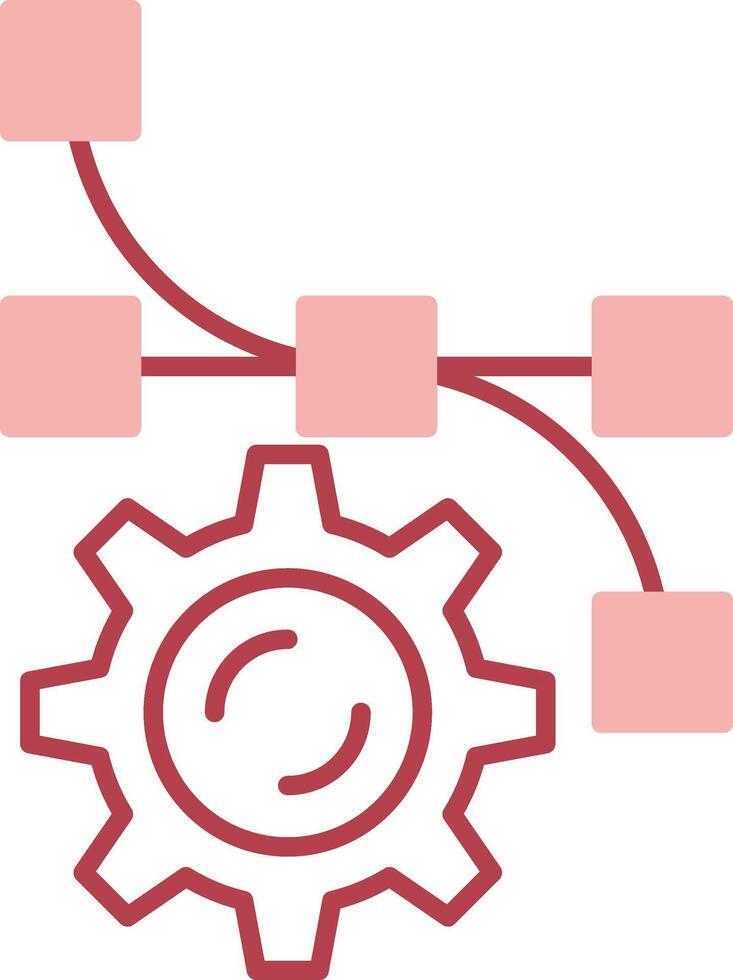 Settings Solid Two Color Icon vector