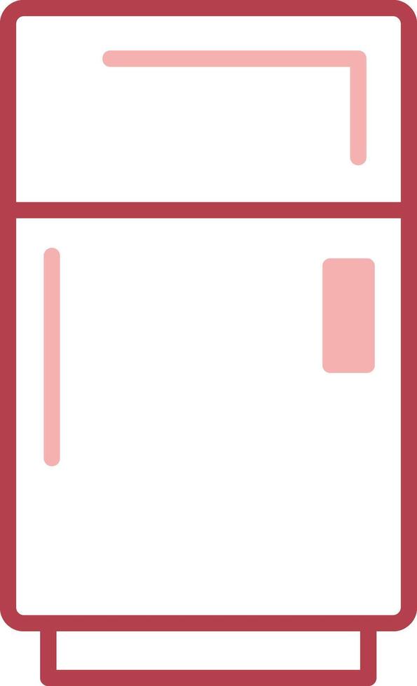 Fridge Solid Two Color Icon vector