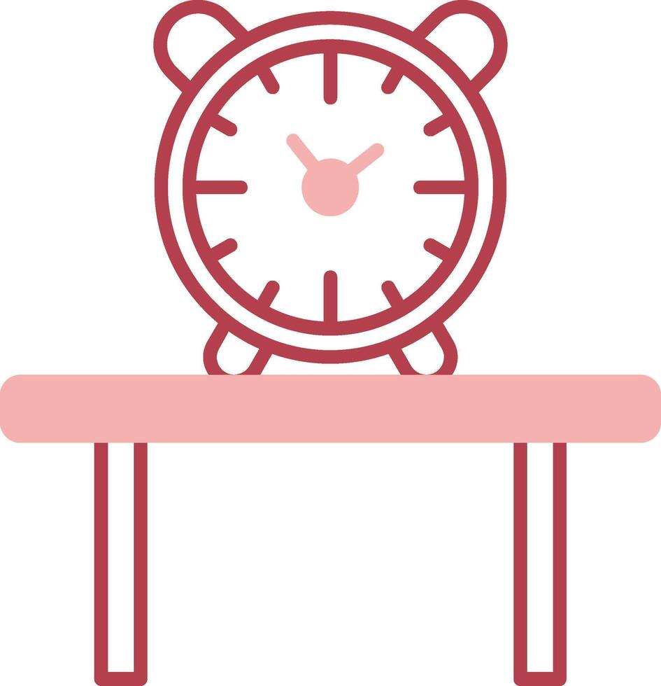 Table Watch Solid Two Color Icon vector