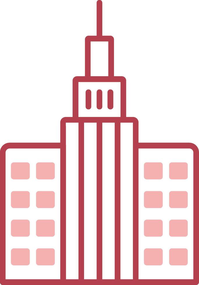 Skycraper Solid Two Color Icon vector