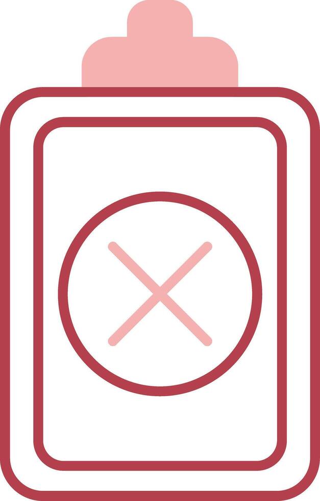 Wrong Solid Two Color Icon vector