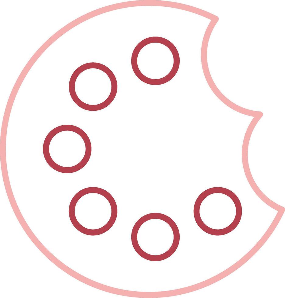 Painting Palette Solid Two Color Icon vector
