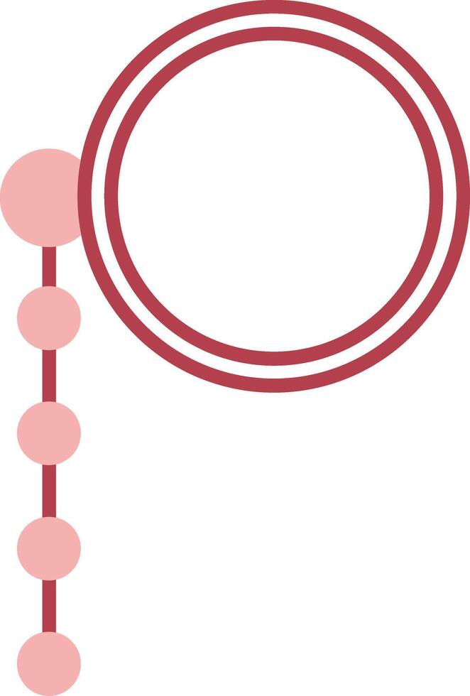 Monocle Solid Two Color Icon vector