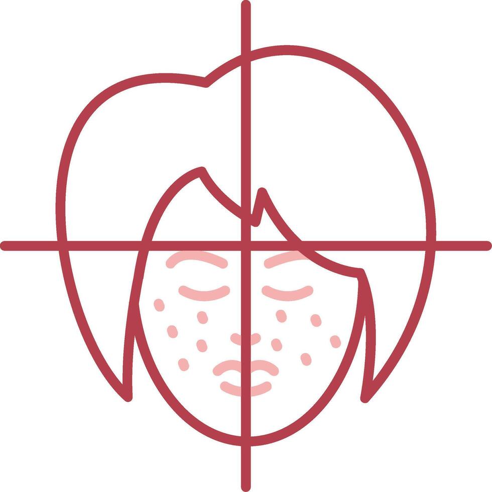 Face Treatment Solid Two Color Icon vector