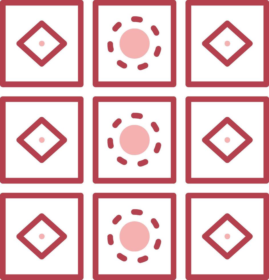 Tiles Solid Two Color Icon vector