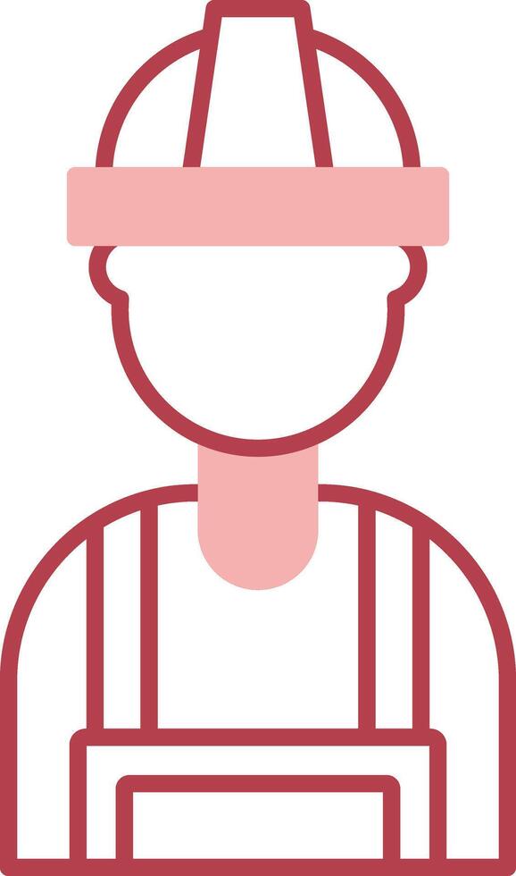 Builder Solid Two Color Icon vector