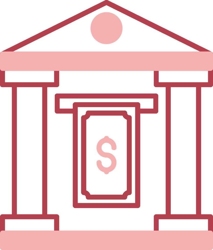 Cash Withdraw Solid Two Color Icon vector