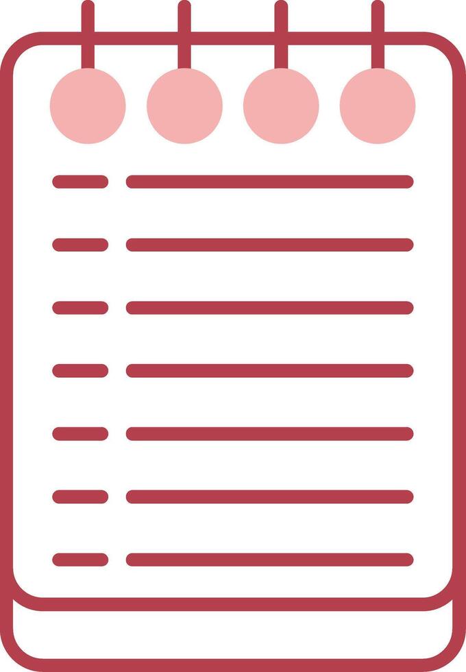 Notes Solid Two Color Icon vector