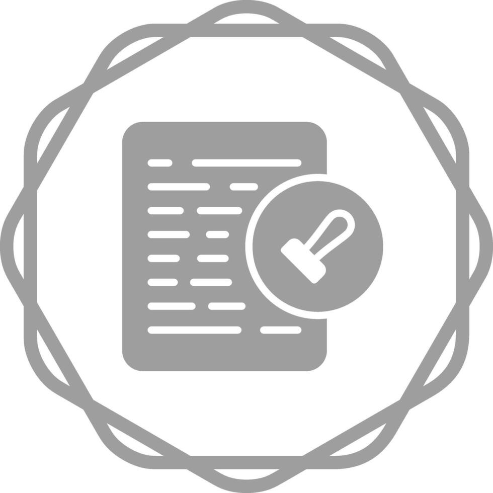 Document Permissions Vector Icon