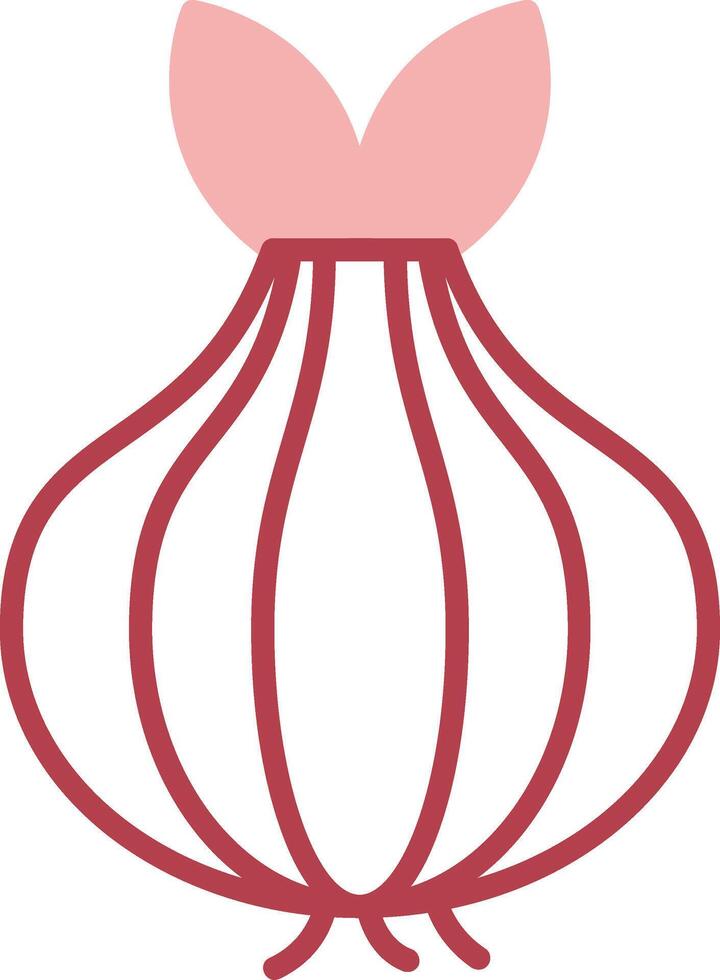 Onion Solid Two Color Icon vector