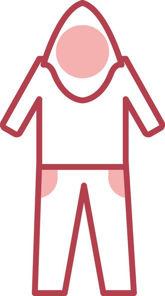 Coverall Solid Two Color Icon vector