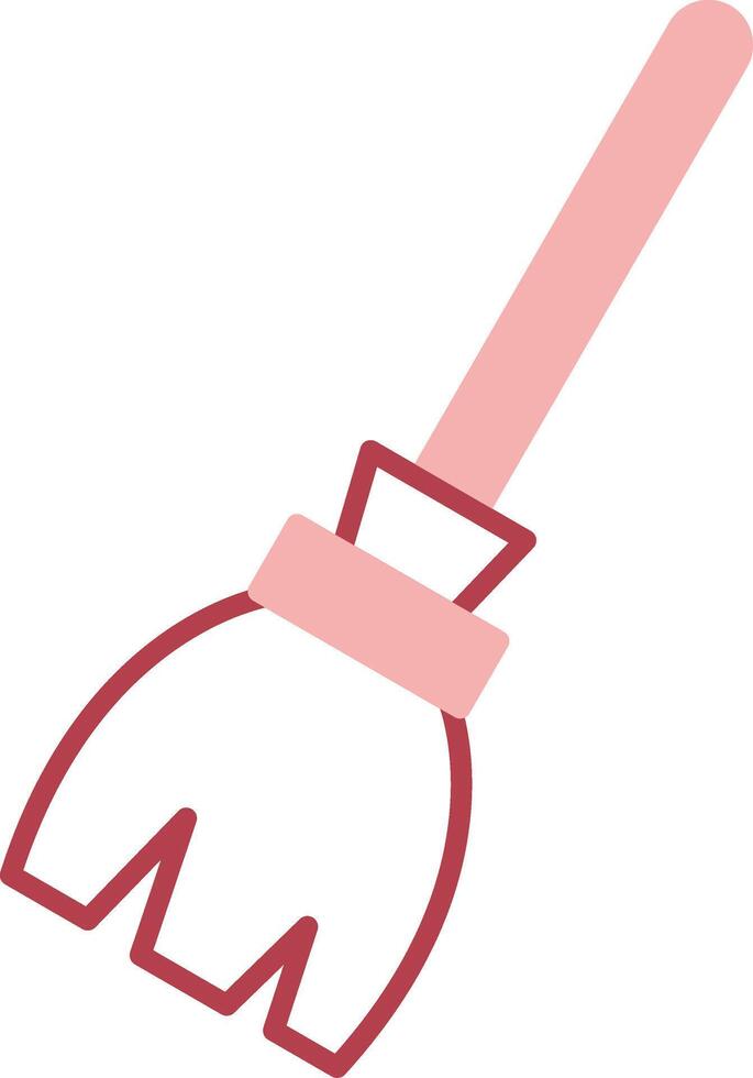 Broom Solid Two Color Icon vector
