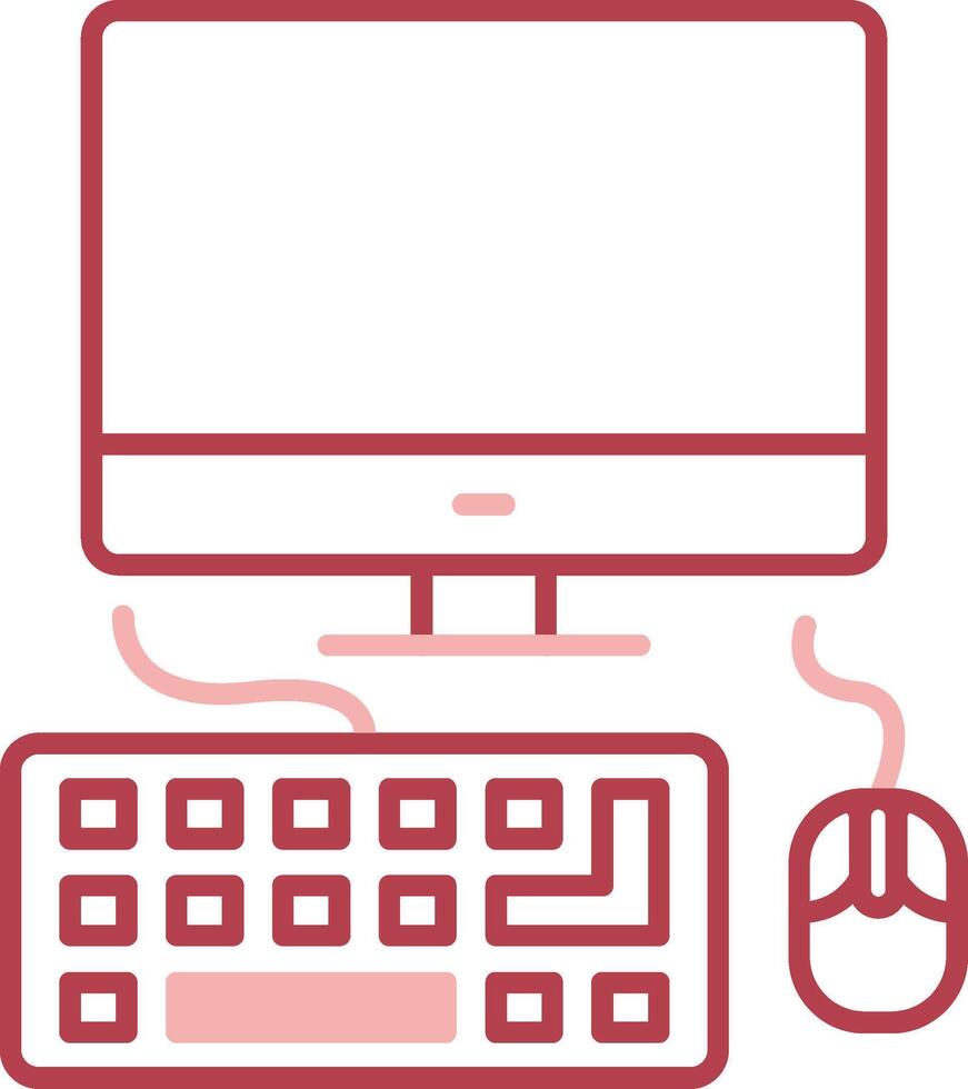 Computing Solid Two Color Icon vector