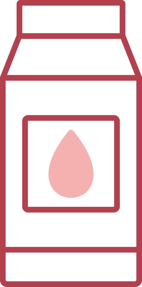 Milk Solid Two Color Icon vector