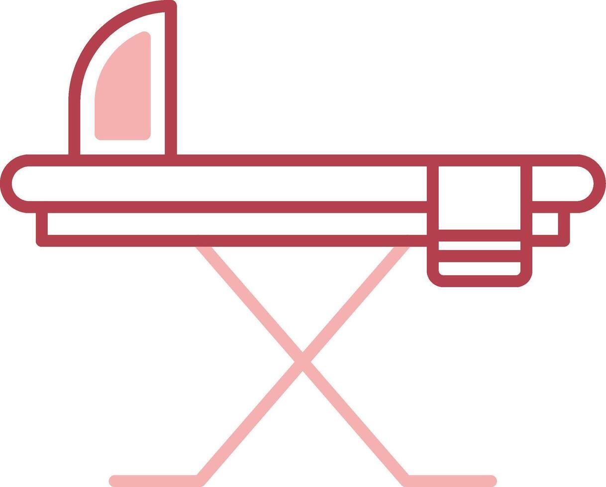 Ironing Board Solid Two Color Icon vector