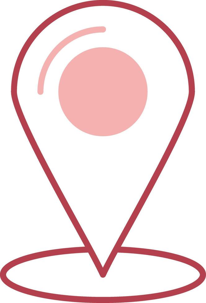 Location Solid Two Color Icon vector