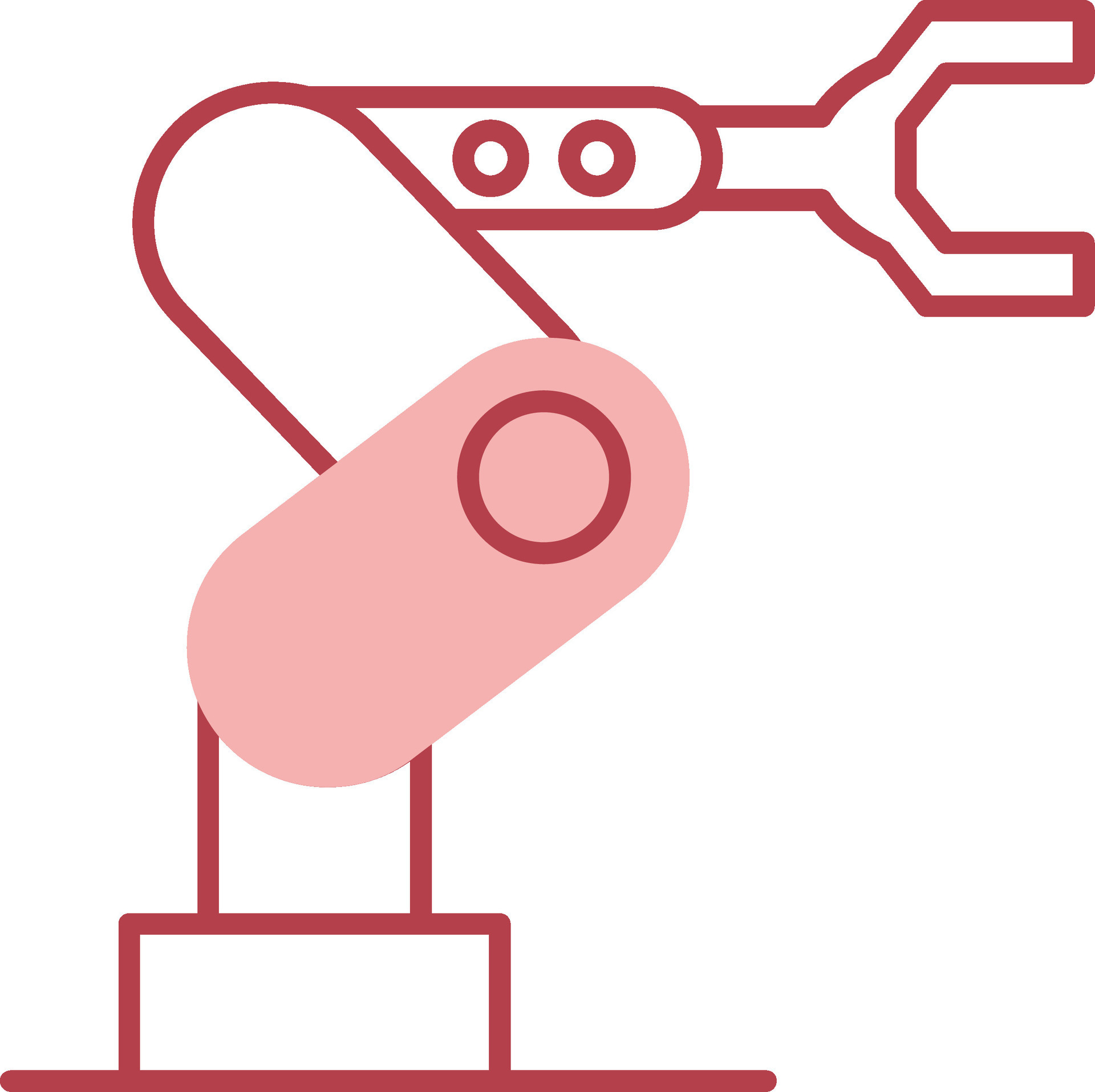 Industrial Robot Solid Two Color Icon 37812724 Vector Art at Vecteezy