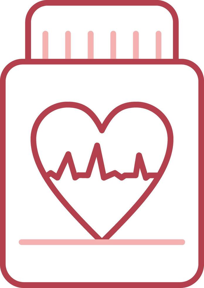 Pill Solid Two Color Icon vector