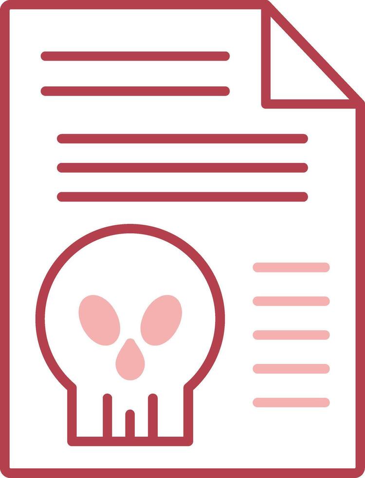 Document Solid Two Color Icon vector