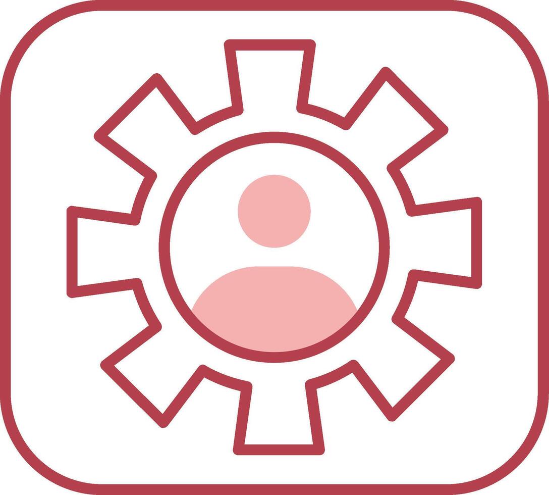 Setting Solid Two Color Icon vector