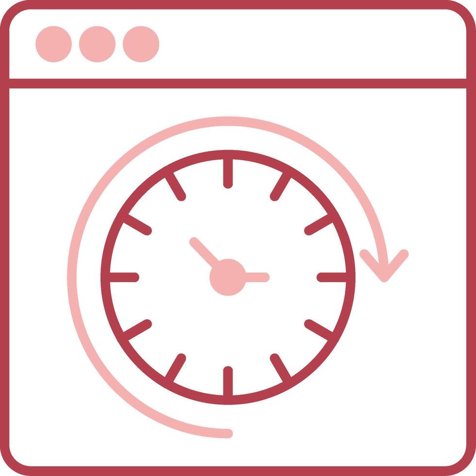 Routine Solid Two Color Icon vector