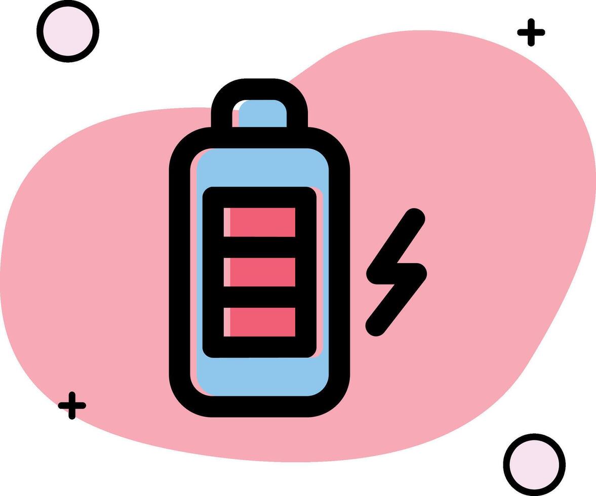 Battery Slipped Icon vector