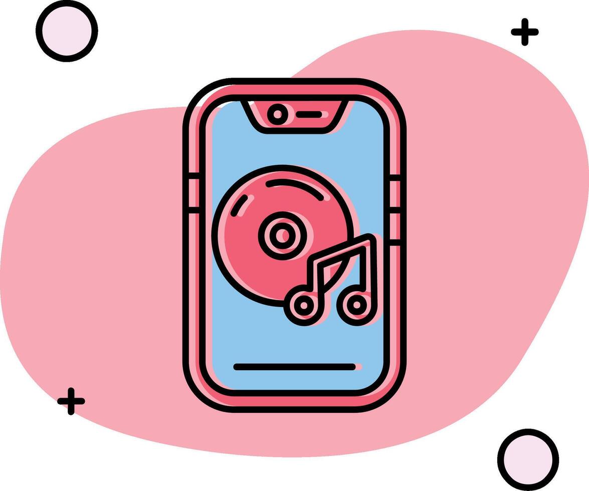 Music player Slipped Icon vector