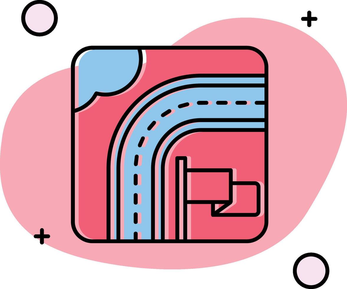 Destination Slipped Icon vector