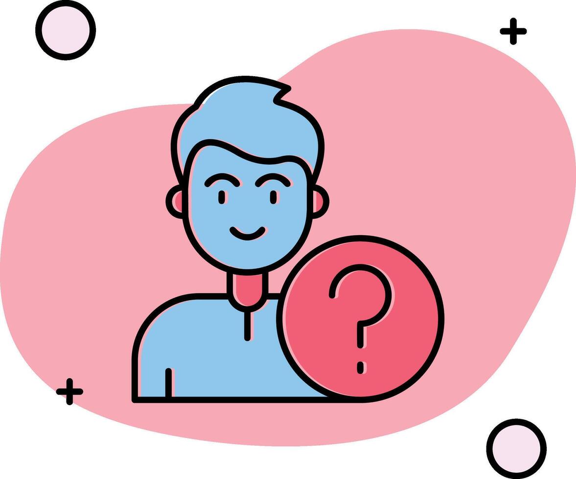 Question Slipped Icon vector