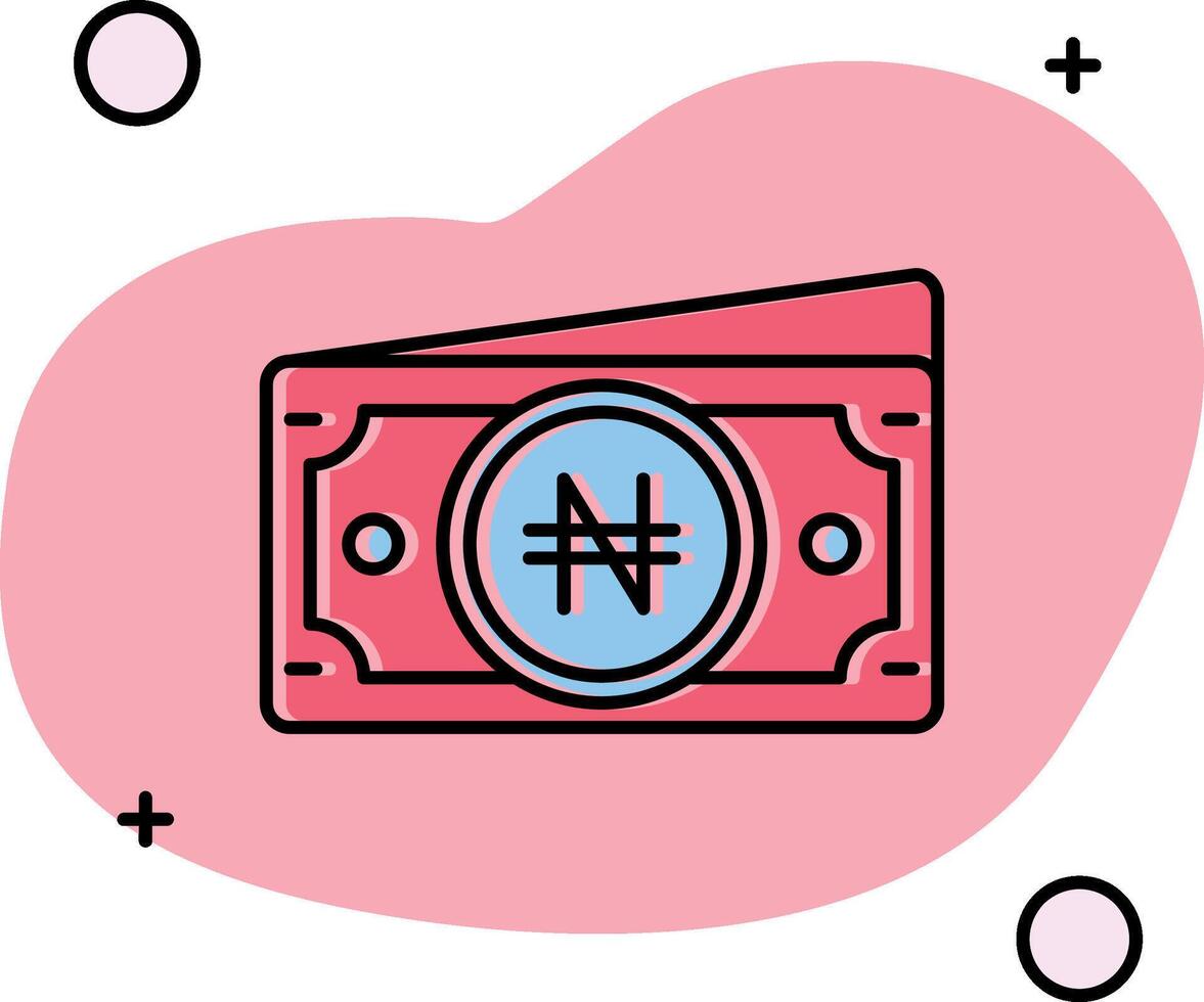 naira resbaló icono vector