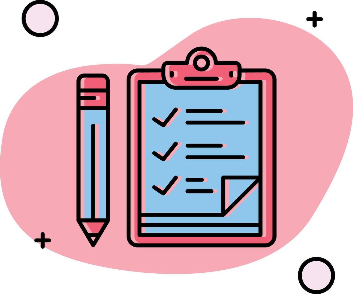 Checklist Slipped Icon vector