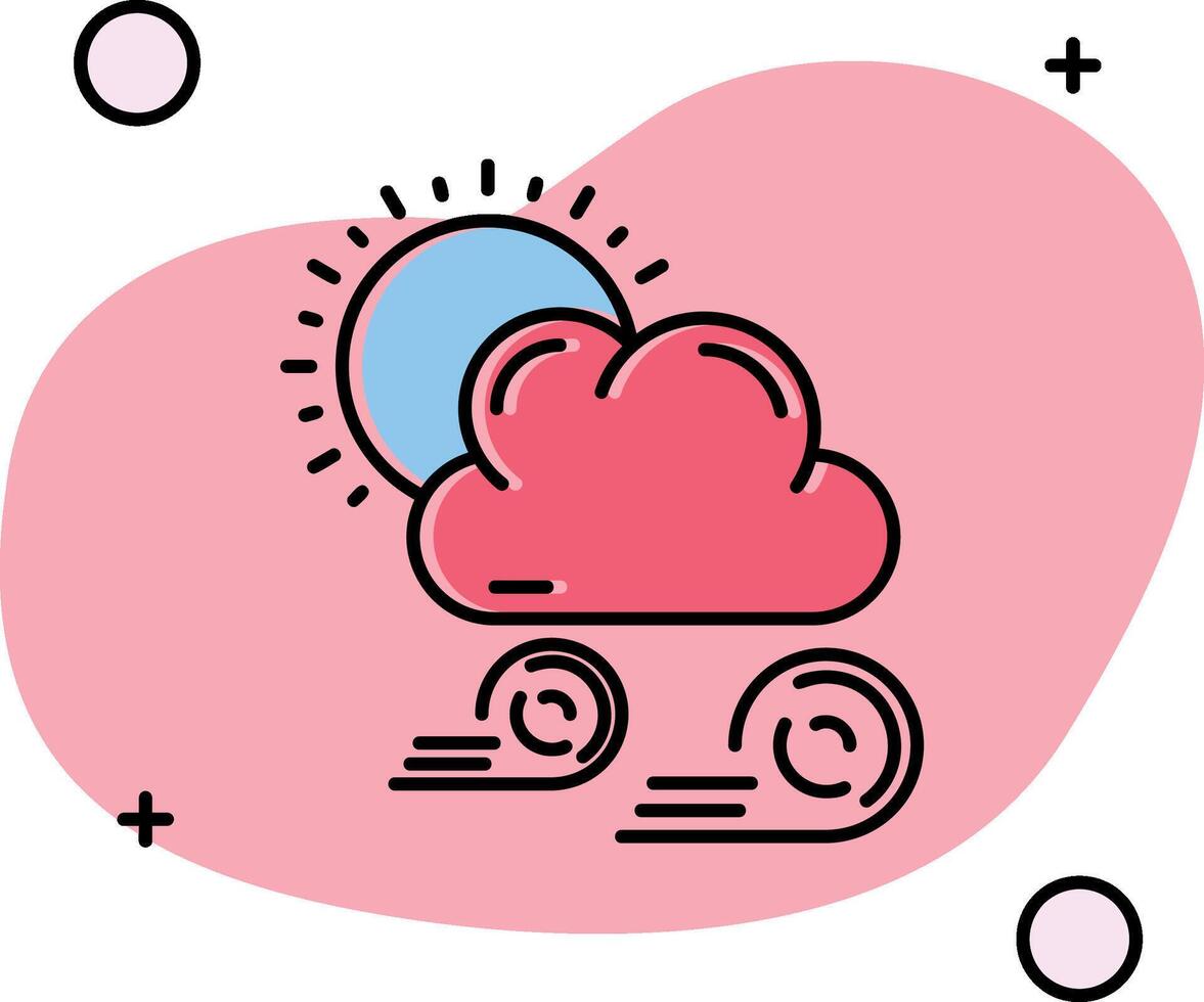 Weather Slipped Icon vector
