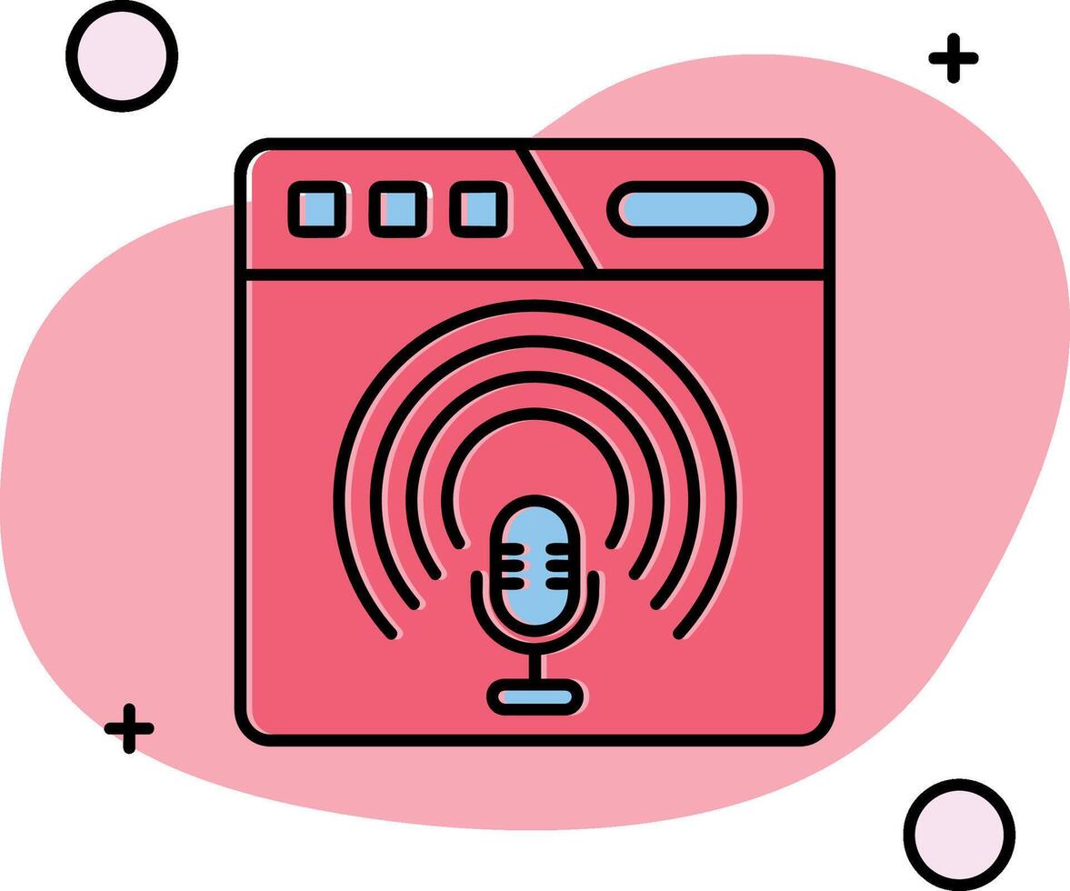 podcast Slipped Icon vector