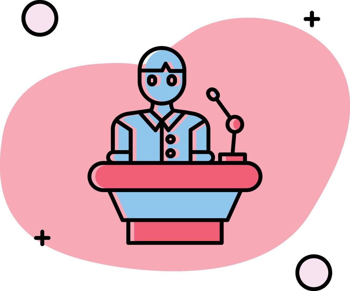 Lecturer Slipped Icon vector