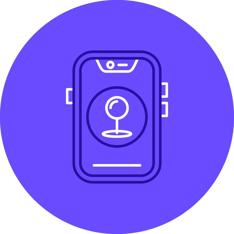 Pin Duo tune color circle Icon vector