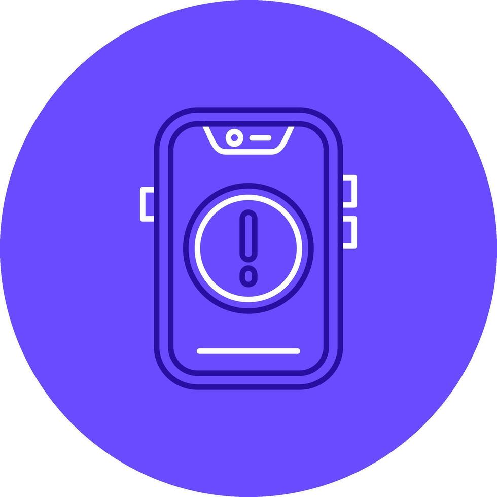 Error Duo tune color circle Icon vector