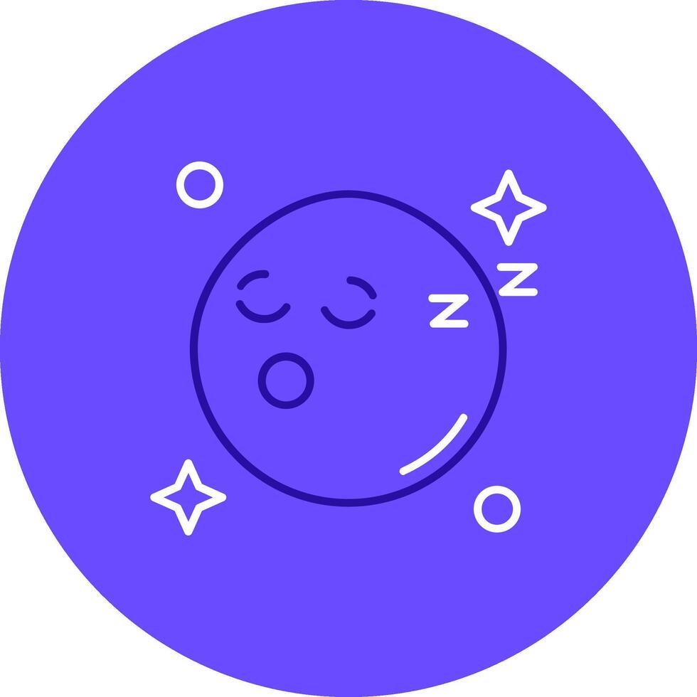 dormir dúo melodía color circulo icono vector