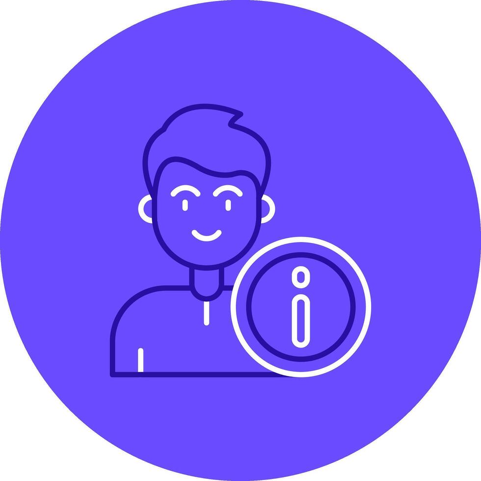 Info Duo tune color circle Icon vector