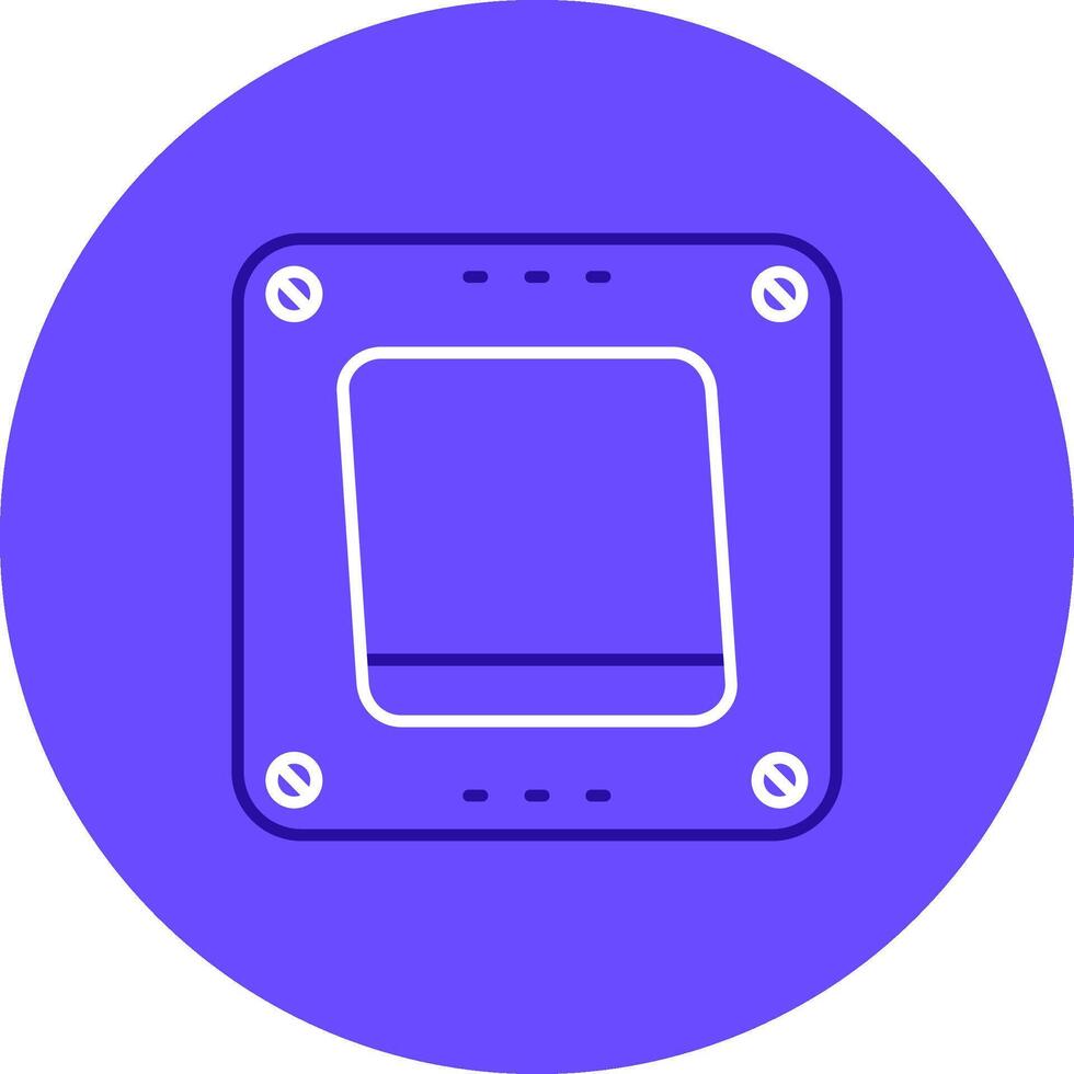 Swtich Duo tune color circle Icon vector