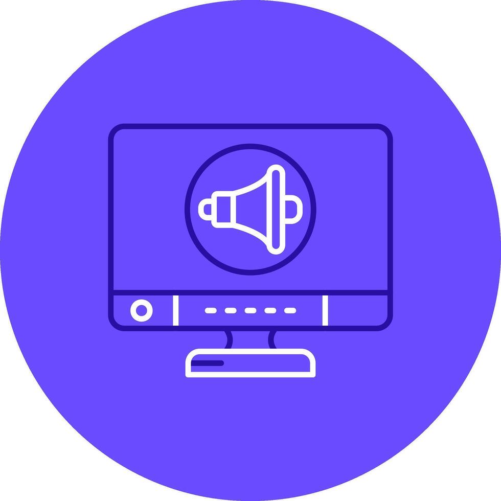 Sound Duo tune color circle Icon vector