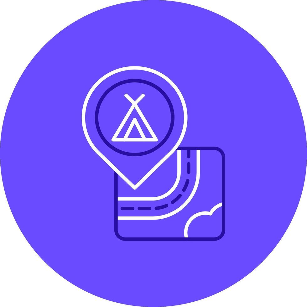 Caming Duo tune color circle Icon vector