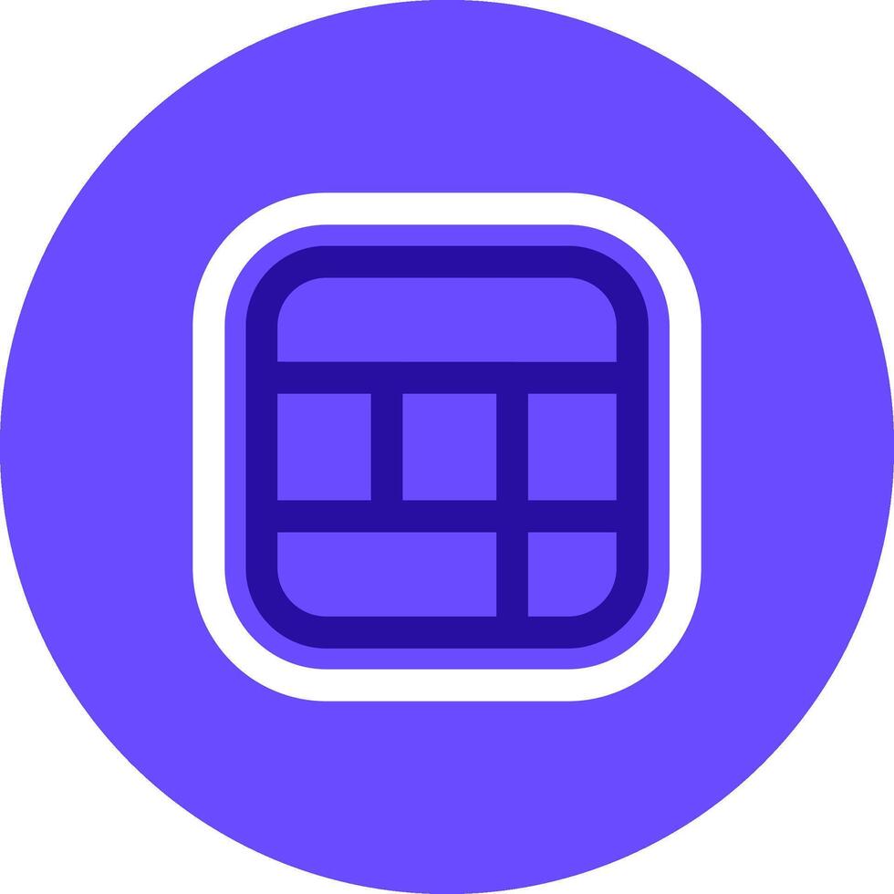 Layout Duo tune color circle Icon vector
