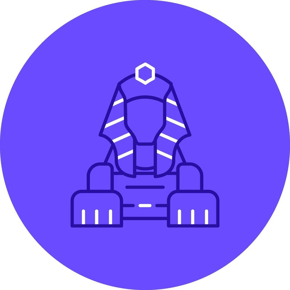 Sphinx Duo tune color circle Icon vector