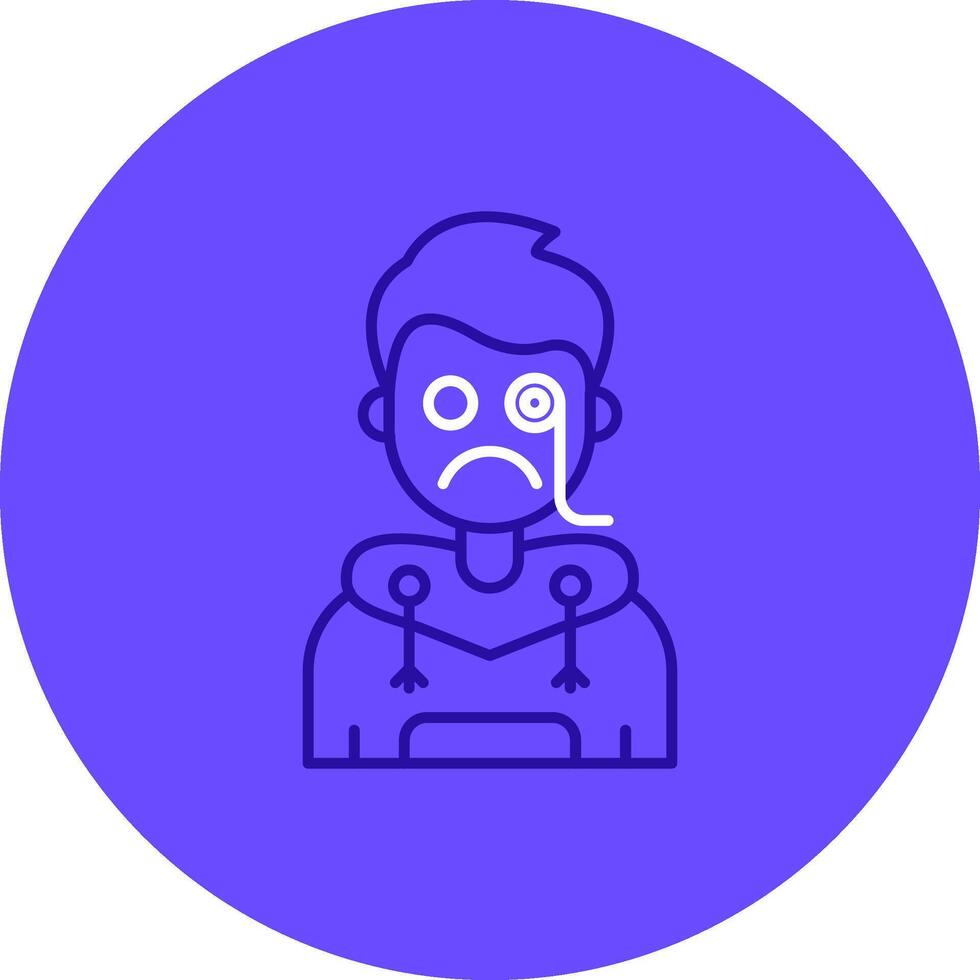 Detective Duo tune color circle Icon vector