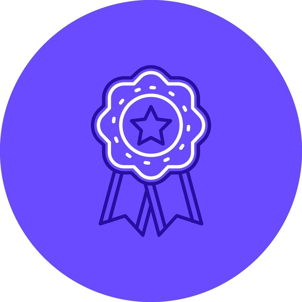 Medal Duo tune color circle Icon vector