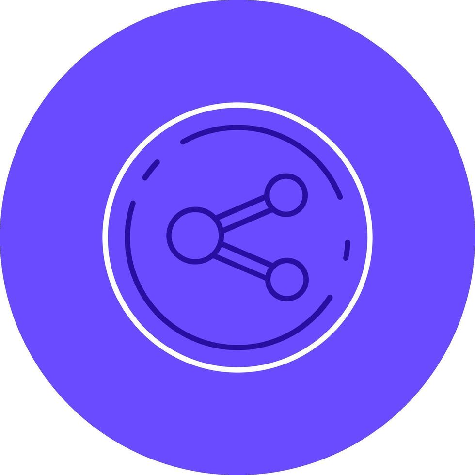 Share Duo tune color circle Icon vector