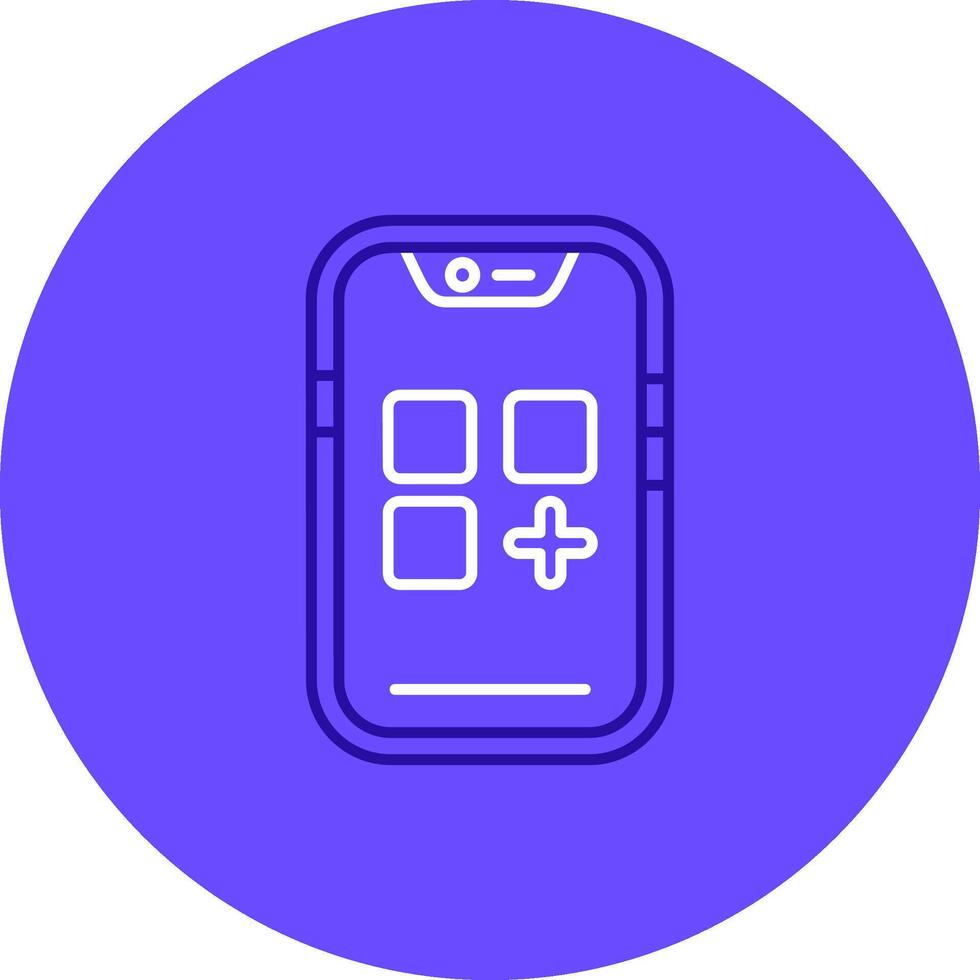 App Duo tune color circle Icon vector